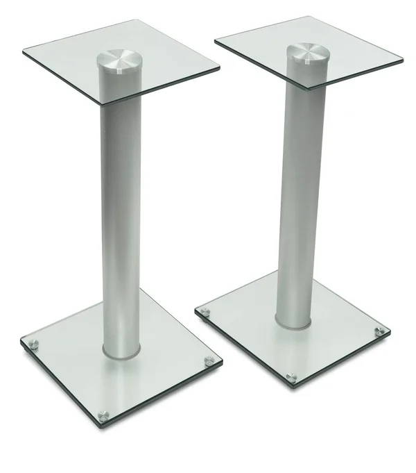 Mount-it! Speaker Stands for Satellite Speakers and Surround Sound Systems - Glass and