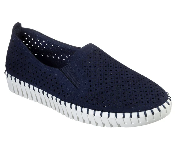 Skechers Women's Sepulveda Blvd - A La Mode Slip-On Shoes - Navy, 7.5