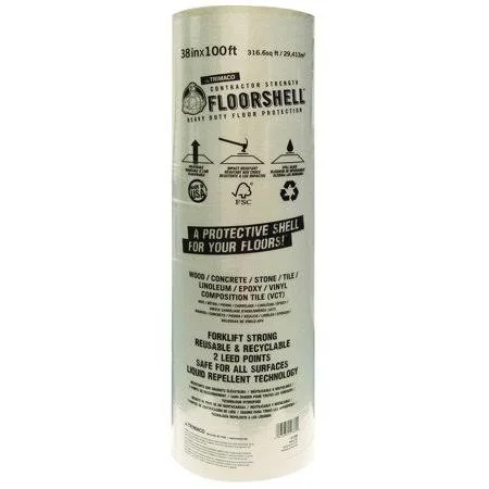 Trimaco 12380 FloorShell Floor Protector 38INX100FT HD, Size: One Size