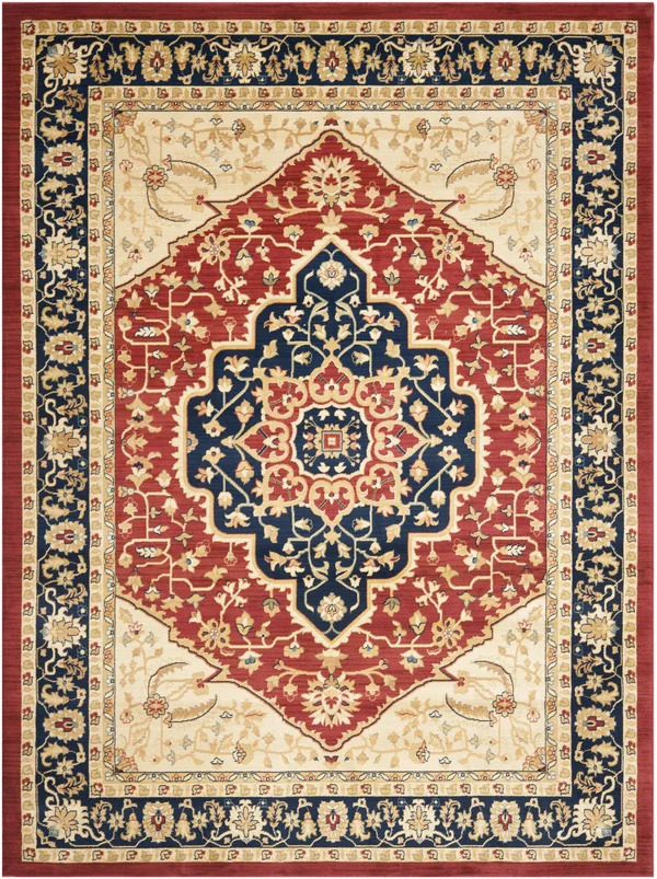 Safavieh Austin AUS1580-4070 Red - Navy Rug 9&6x22 x 13& Rectangle