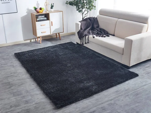 Amazing Rugs A1018-57 5 x 7 ft. Fuzzy Shaggy Gray Hand Tufted Area Rug