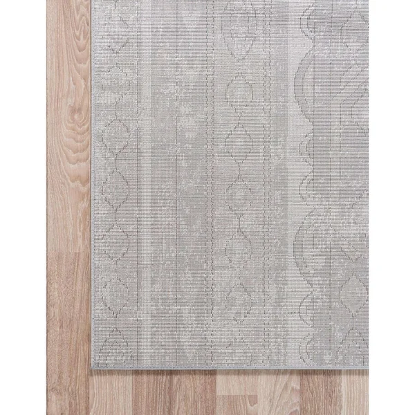 Porch & den Regatta Distressed Geometric Stripe Area Rug - 6& x 9& - Blue