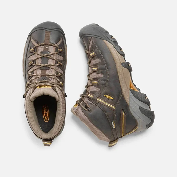 Keen Men's Targhee II Mid Waterproof Hiking Boots, Brown, 7.5