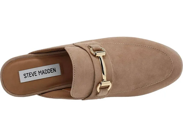 Steve Madden Kandi Mule Women's Shoes Camel Suede : 6 M