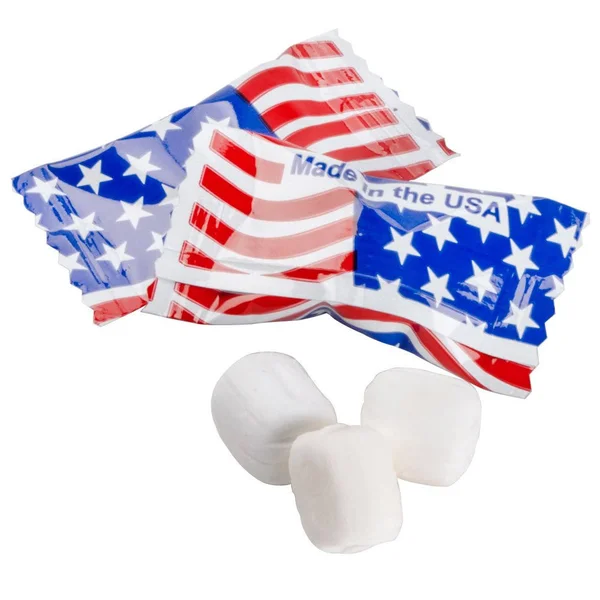 American Flag Buttermints Individually Wrapped - 1000/Case