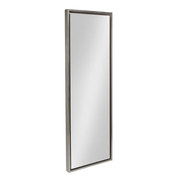 Kate and Laurel Evans Framed Wall Panel Mirror, 16x48, Silver