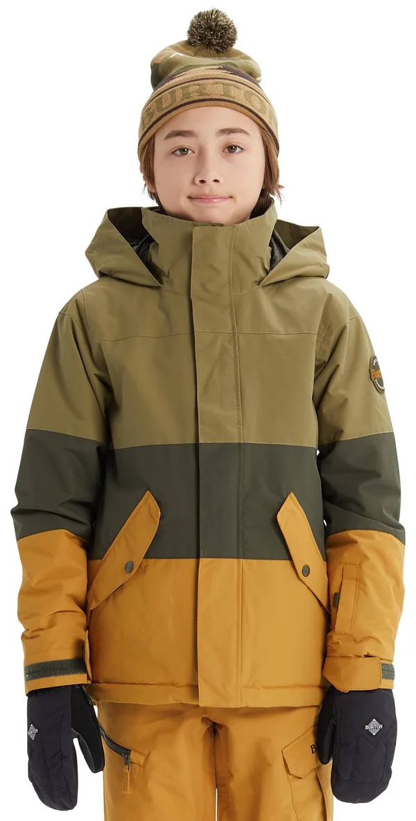 Burton Boys' Symbol Jacket - Large - Martini Olive Multi