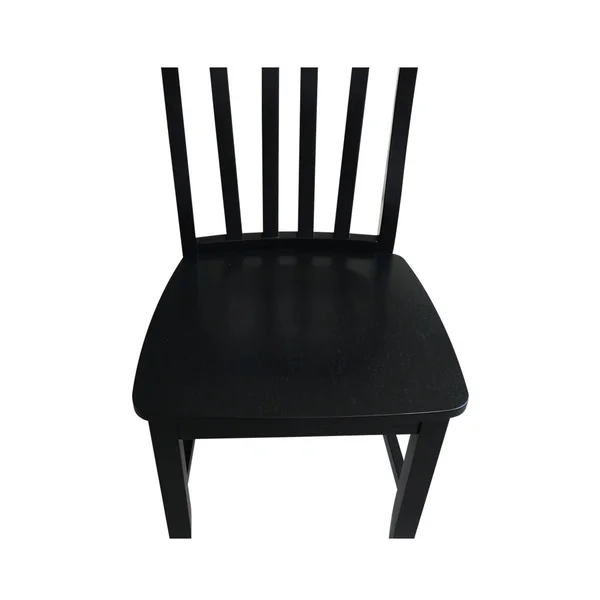 International Concepts 42x22 Round Top Pedestal Table with 2 Chairs - Black
