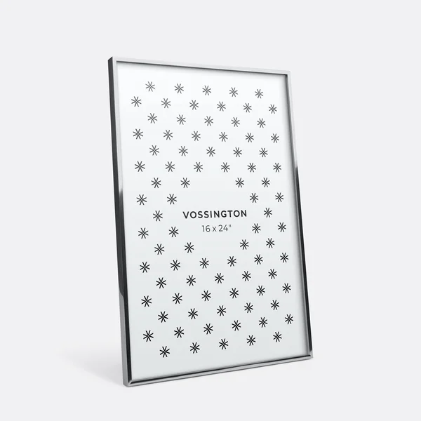 Vossington 16x24 Frame, Exclusive Large Silver Poster Frame, 16 x 24 inch, Thin Modern Look