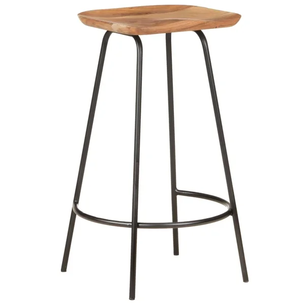 vidaXL Bar Stools 4 Pcs Solid Acacia Wood