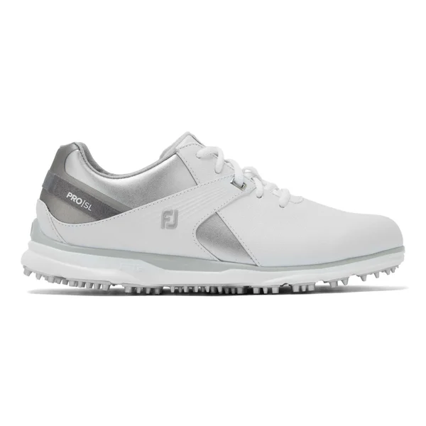 FootJoy Pro SL Women's Golf Shoes White/Silver/Grey : 8 M