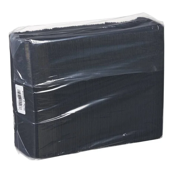 Lapaco 2 Ply Black Dinner Napkin, 15 1/2 x 16 inch - 1000 per CASE.
