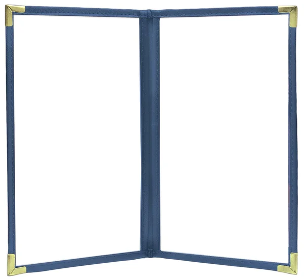 (Pkg of 10) Double Pocket Cafe Menu COVER, 8絰11, Blue