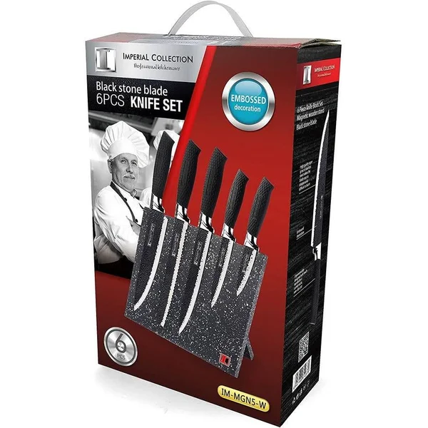 Imperial Collection IM-MGN5-CB Stainless Steel Knife Set with Magnetic