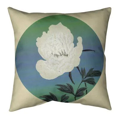 Steadman Vintage Japanese Flower Painting Throw Pillow Winston Porter Size: 16x22 x 16