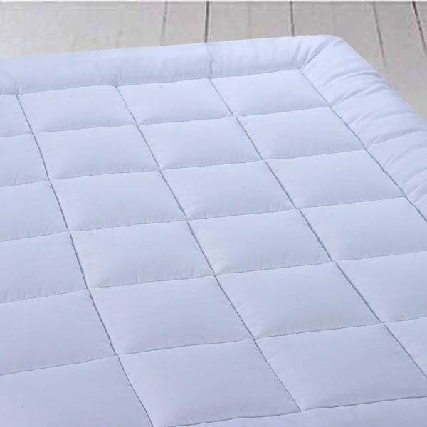 Royal Tradition 2x22 Mattress Pad Topper Anchor Bands Plush Fiber King