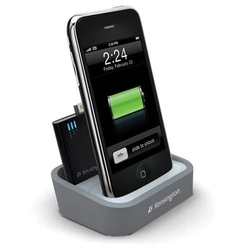 Kensington Charging Dock with Mini Battery Pack - Digital player, phone charging stand + external battery pack - for Apple iPho