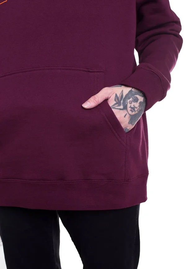 Thrasher Flame Hoodie - Maroon