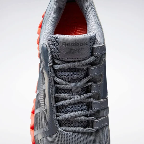 Reebok ZigWild Trail 6 Men's Shoes Sneakers 7 Cold Grey - Cold Grey 6, Vivid Orange