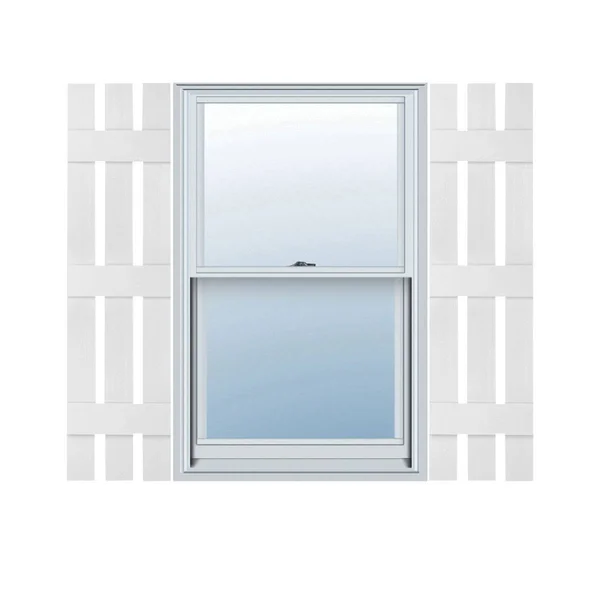 12x22W x 63x22H Lifetime Vinyl, Standard Three Board Spaced, Board-n-Batten Shutters, w/Installation Shutter-Lok&s & Matchin