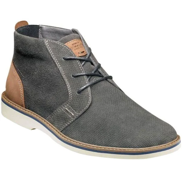 Nunn Bush Shoes Barklay Plain Toe Chukka Gray Size 9