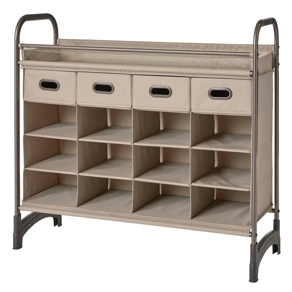 Neatfreak Maximize Stackable 16-Cubby Shoe Organizer with 4 Drawers