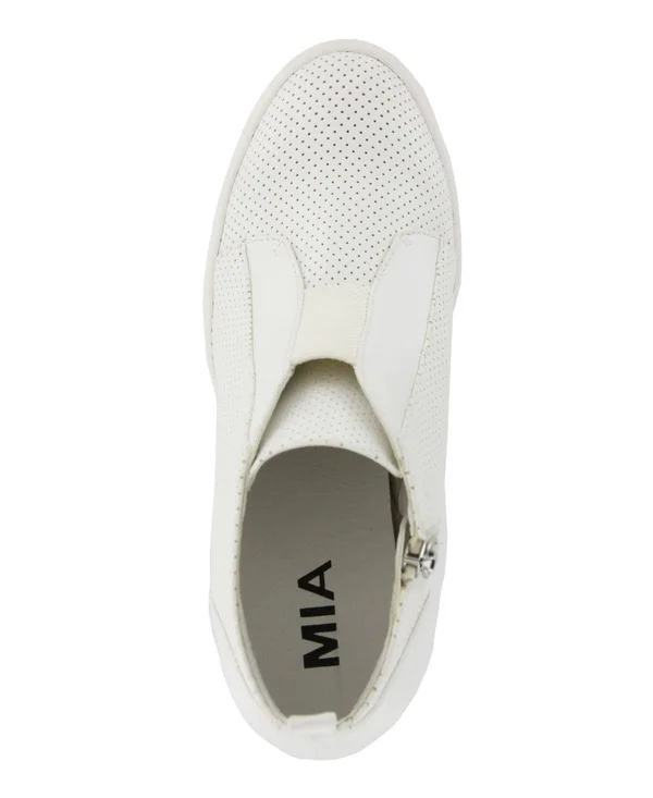Mia Shoes Cristie Wedge, 11, White
