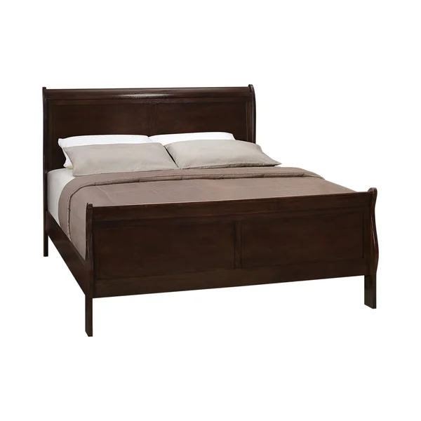 Coaster Louis Philippe Cappuccino Eastern King Sleigh Bed-202411KE