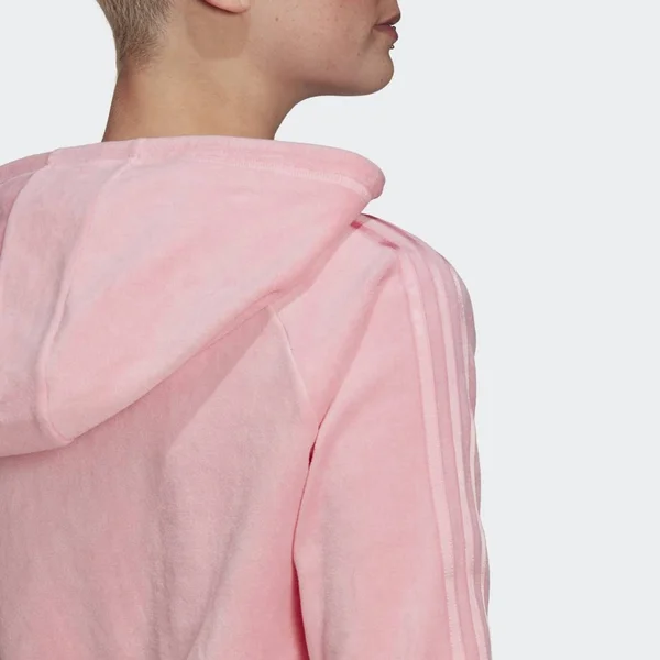 Adidas Originals Womens Full-Zip Hoodie - Light Pink Size XL