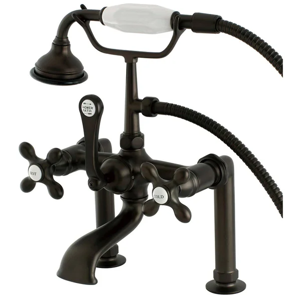Kingston Brass Aqua Vintage Deck Mount Clawfoot Tub Faucet; Polished Chrome AE110T1