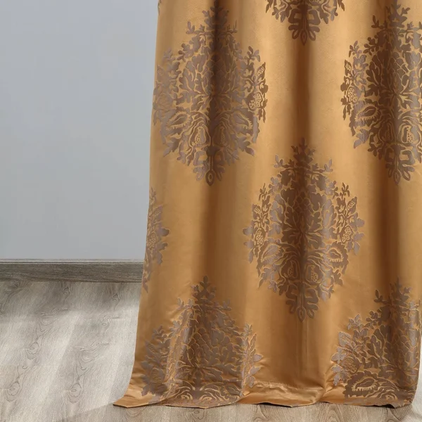 Jqch-20160733-96 Ellaria Faux Silk Jacquard Curtain - Silver Dew, 50 x 96