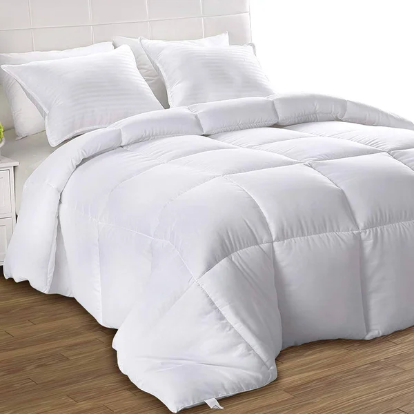 Utopia Bedding Down Alternative Comforter (California King - White) - All Season Comforter - Plush Siliconized Fiberfill Duvet In