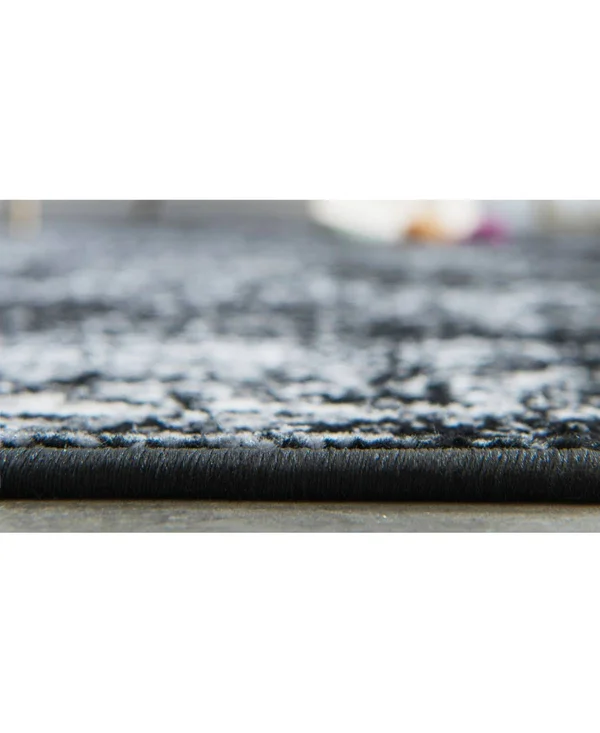 Unique Loom Casino Sofia Area Rug - 9& x 12& Black
