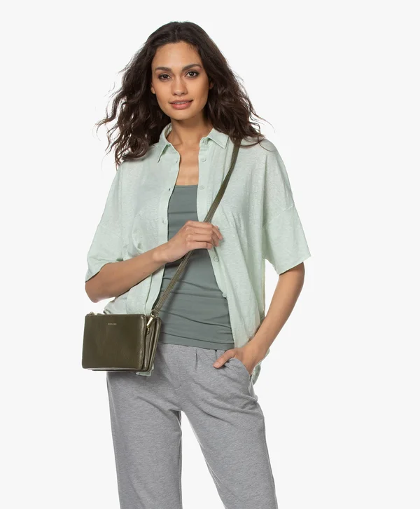 Matt & Nat Triplet Crossbody Bag, Leaf