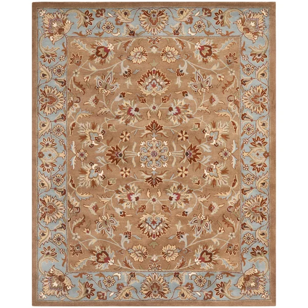 Safavieh Heritage Beige/Blue 6 ft. x 6 ft. Round Area Rug