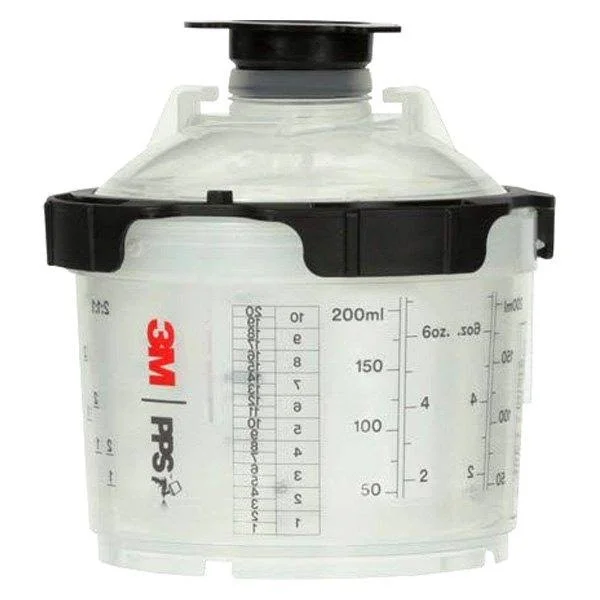 3M 26114 PPS Series 2.0 Spray Cup System Kit, Mini (6.8 fl oz, 200 mL) 200 Micron Filter