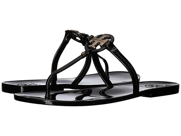 Tory Burch Mini Miller Flat Thong Sandal 10 - Black