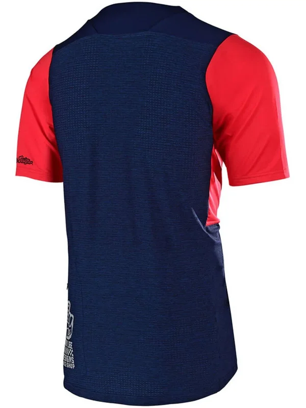 Troy Lee Designs Skyline Checkers SS Jersey Navy/Red - XXL