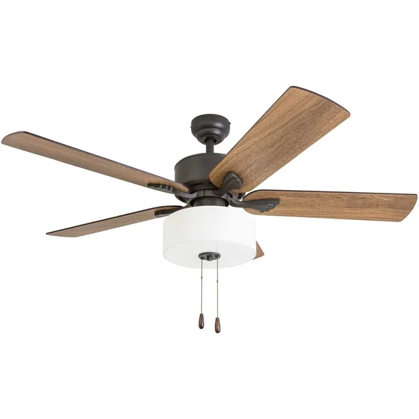 Prominence Home 50568-01 Snowden Farmhouse Ceiling Fan 52x22 Barnwood/Tumbleweed - Aged Bronze