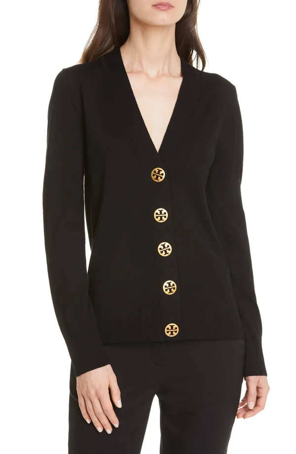 Women's Tory Burch Simone Cardigan Black