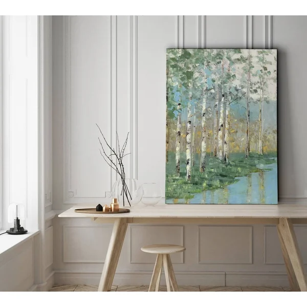 Birch Reflections I - Premium Gallery Wrapped Canvas - 24x32