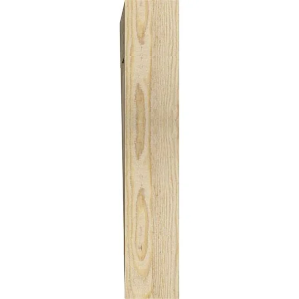 Ekena Millwork BKT04X22X22TRA01RDF Traditional Rough Sawn BRACKET - 4x22 Width x 22x22 Depth x 22x22 Height, Douglas Fir