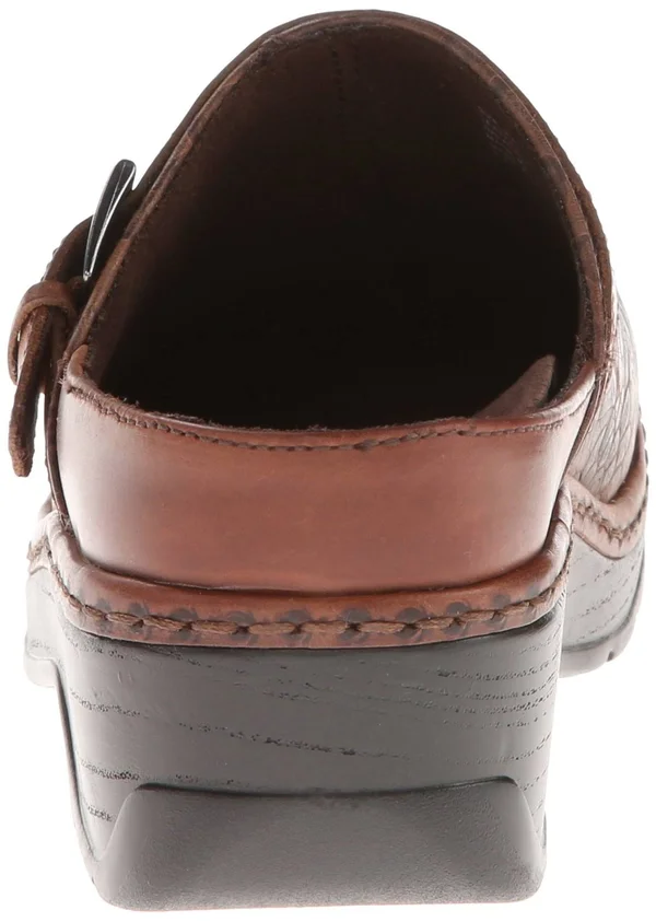 Klogs Women's Austin Mule Brown Flower Tool 9.5