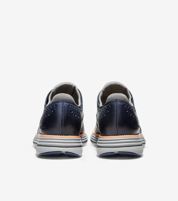 Cole Haan Men's OriginalGrand Ultra Wing Oxford - Marine Blue Leather/Sleet