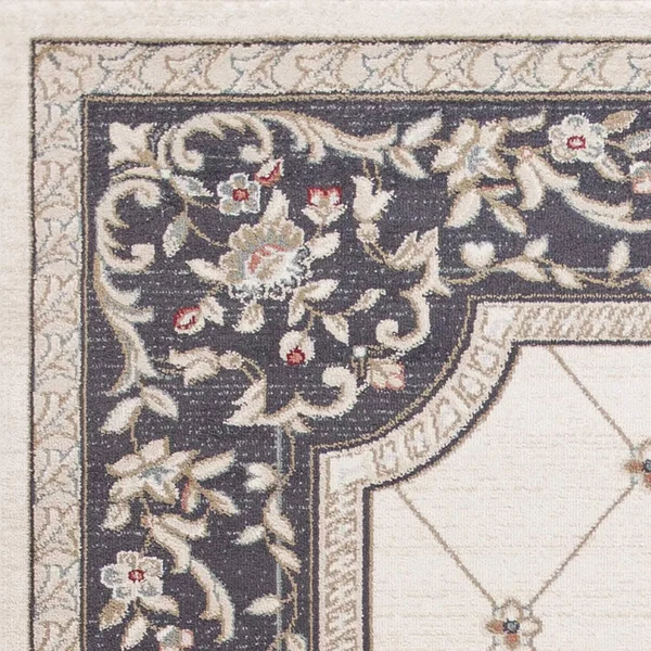 9' x 12' Polypropylene Ivory-Grey Area Rug