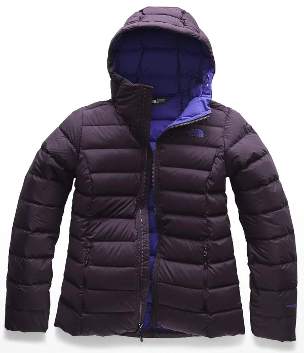 THE NORTH FACE - STRETCH DOWN HOODIE W - X-SMALL - Galaxy Purple