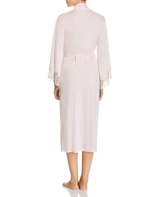 Natori Women's Luxe Shangri-La Robe - Grey - Size Small