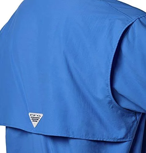 Columbia Men's PFG Bahama II Short Sleeve Shirt - Vivid Blue, 2X/Tall