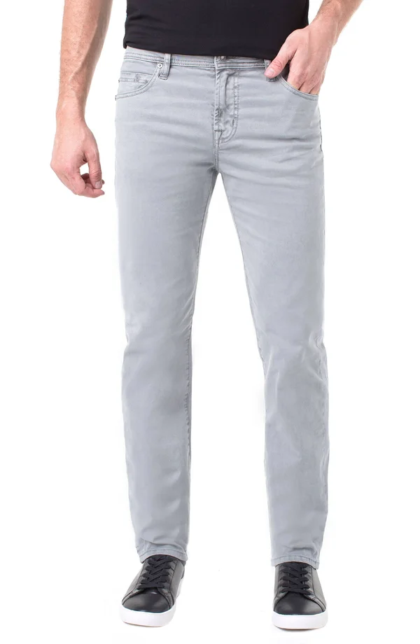 Liverpool Men's Pigment Dyed Stretch Relaxed Straight Pant - Sharkskin - 32x34