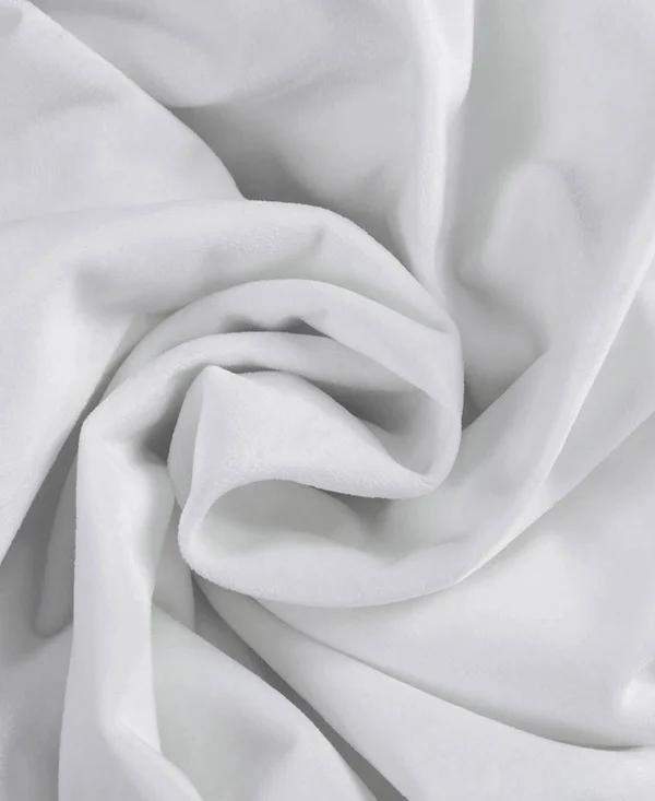 Exclusive Fabrics Heritage Plush Velvet Single Curtain Panel - 50 x 108 - Pillow White
